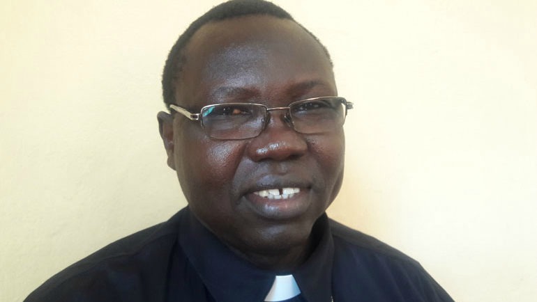 Mgr Santo Loku Pio Doggale, évêque auxiliaire de Juba au Soudan du Sud (Photo: Chris Herlinger, NCR)