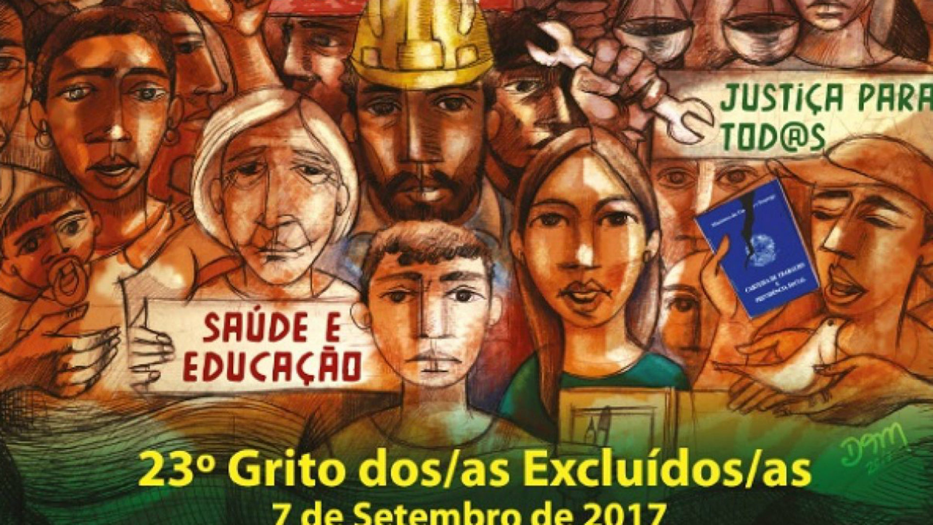 L'affiche du "Cri des exclus" au Brésil 