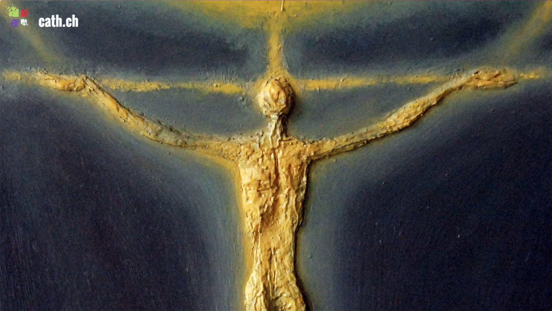 Dès les années 1970, les "Christs en Croix" d'Armand Niquille revêtent un corps glorieux. | © G. Roth / Fondation A. Niquille