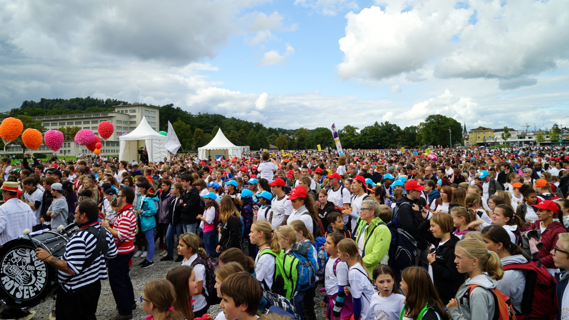 8'000 enfants ont participé à la 'Mini-Fest' 2017 sur l'Allmend de Lucerne (photo Georges Scherrer) 