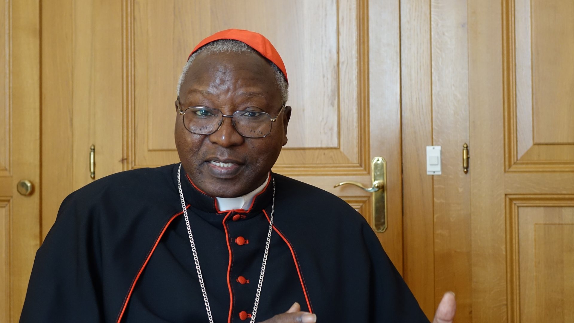 Le cardinal Philippe Ouedraogo, archevêque de Ouagadougou, au Burkina Faso (photo Maurice Page) 