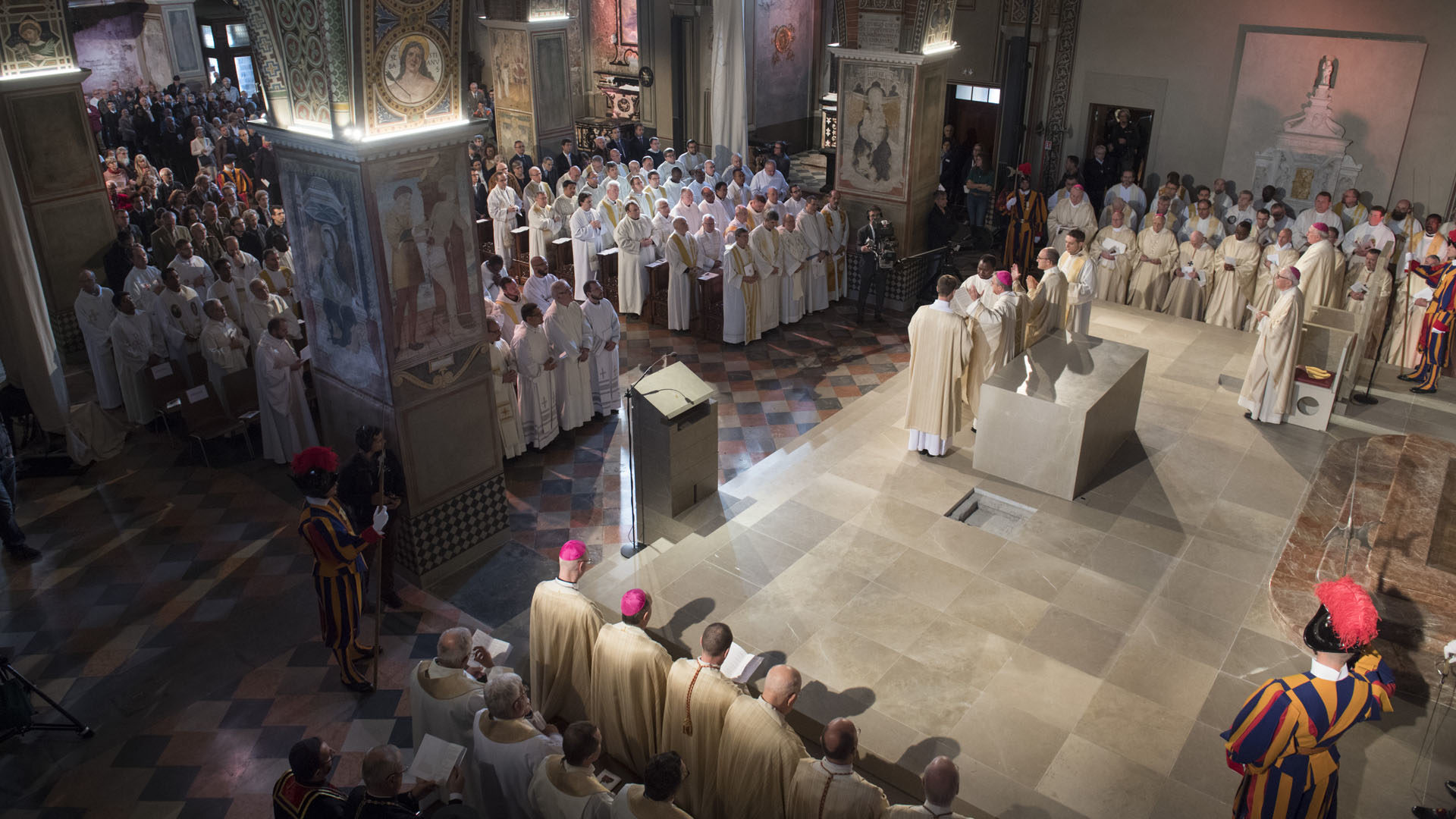 Lugano le 14 octobre 2017. Célébration de la dédicace de la cathédrale San Lorenzo de Lugano | © Diocèse de Lugano.