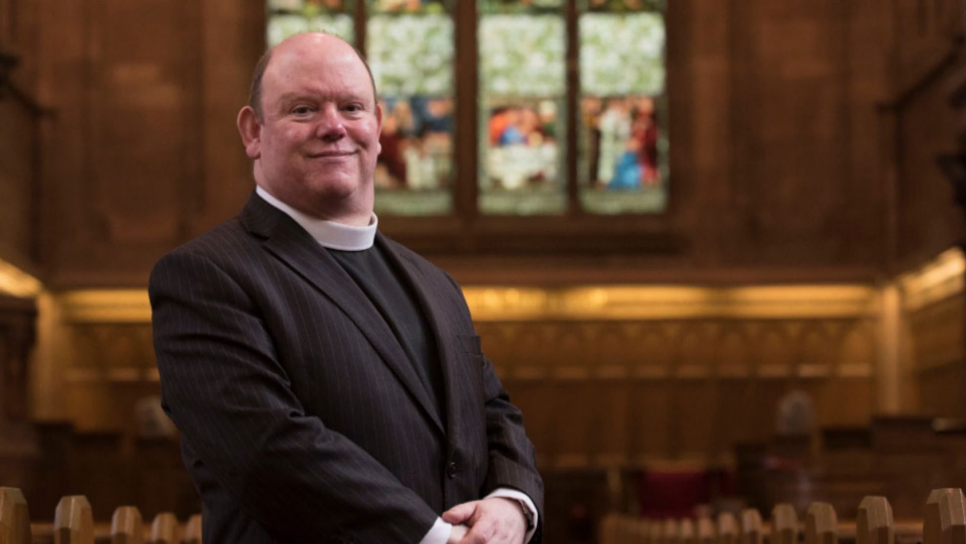 Le révérend Derek-Browning, modérateur de l'Eglise d'Ecosse (Church of Schotland)