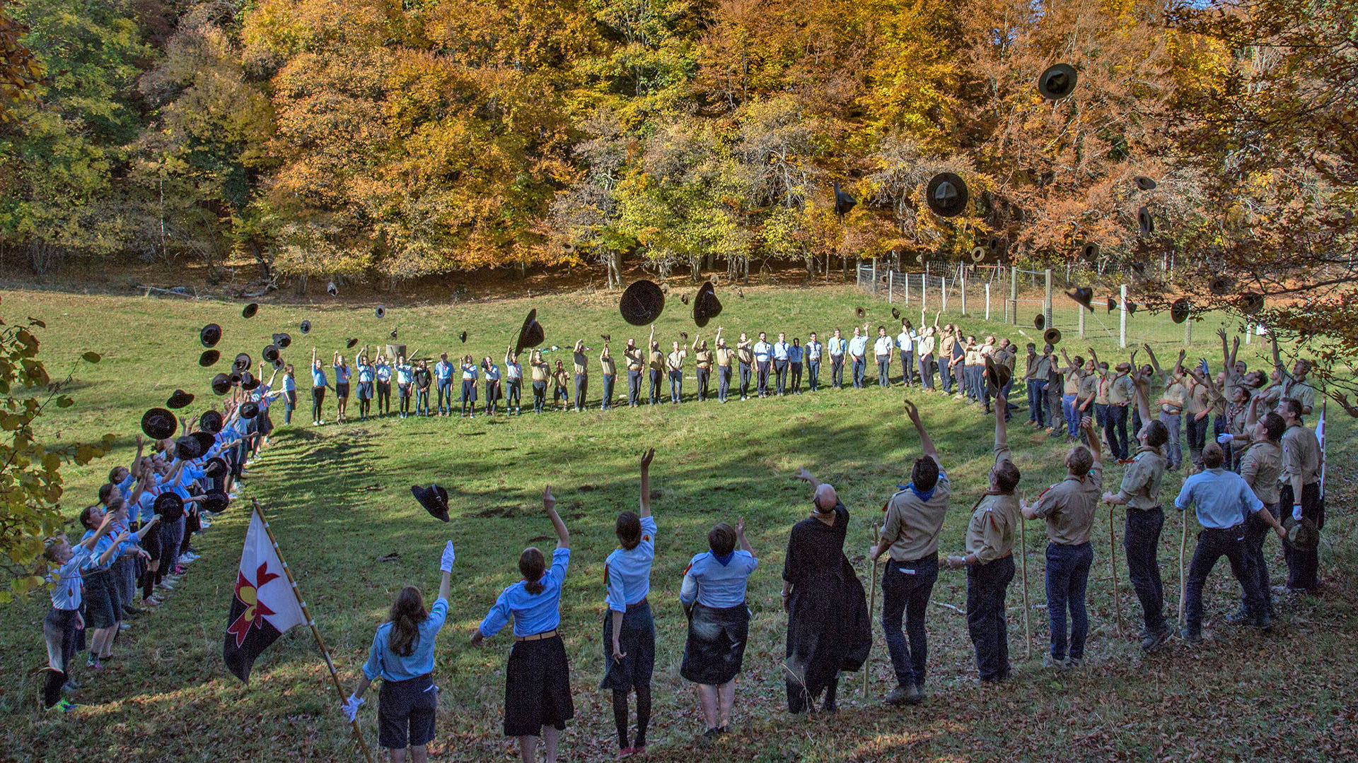 Les scouts suisse d'Europe était réunis à Saint-Cergue pour leur week-end de rentrée. (Photo: Scoutisme Européen Suisse)