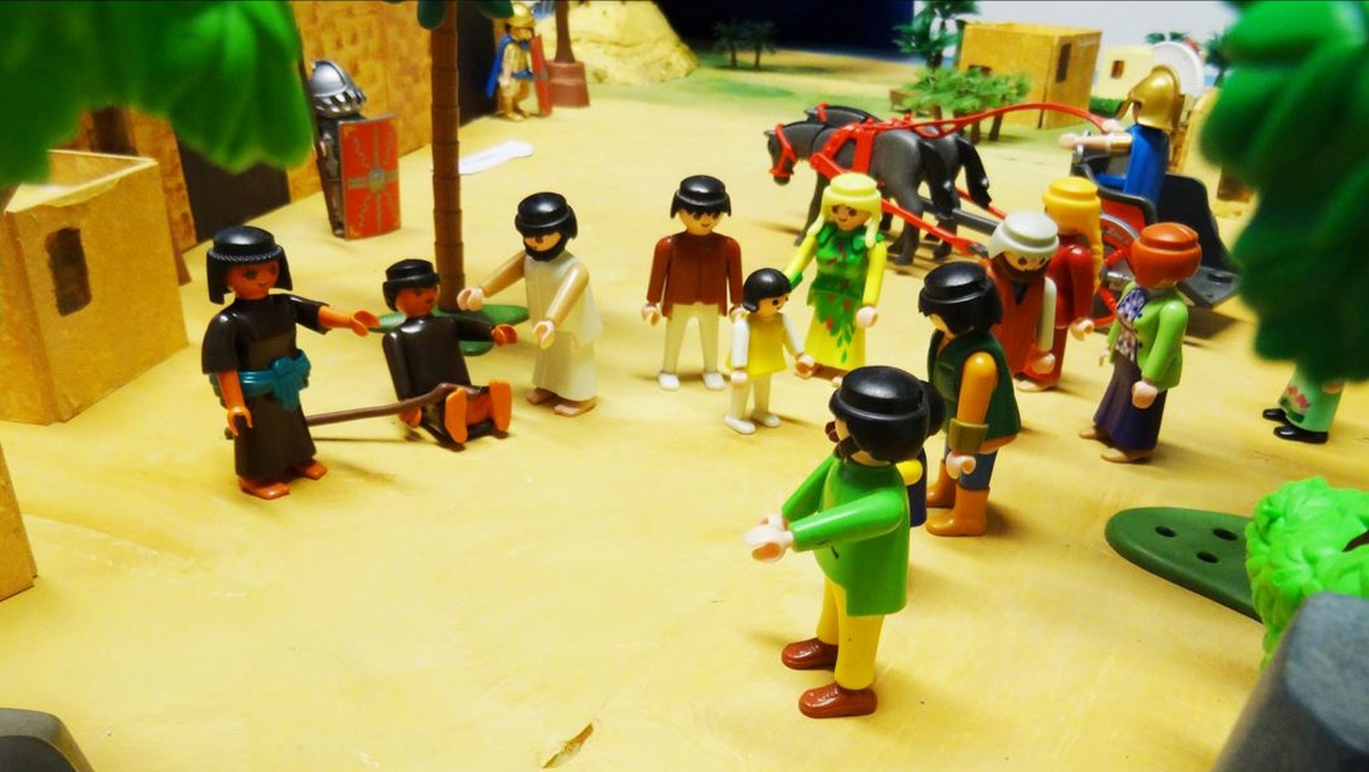 Les miracles de Jésus en 'Playmobils' (Eglise catholique à Paris) 