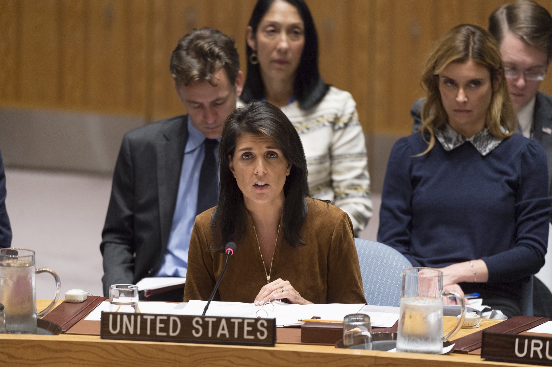 Nikki Haley, représentant les Etats-Unis à l'ONU, a annoncé une aide directe aux minorités religieuses d'Irak. | © UN Photo/Rick Bajornas