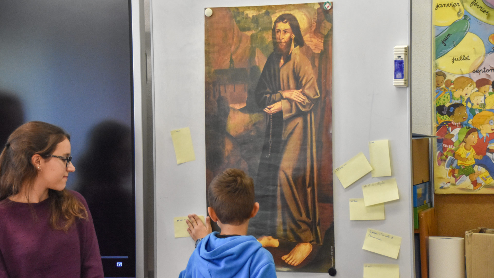 Le premier portrait peint de Nicolas de Flüe interpelle les écoliers de Martigny (Maurice Page)