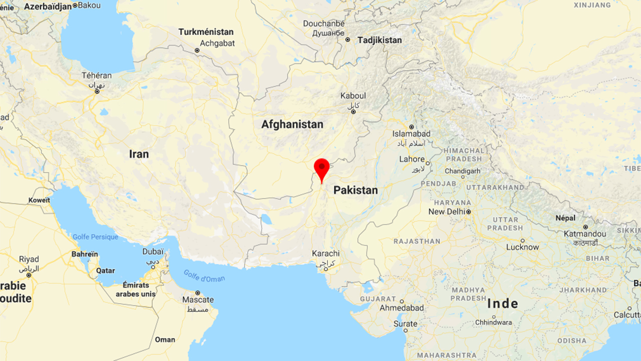 La ville de Quetta se situe à 65 km de la frontière afghane | © Google maps