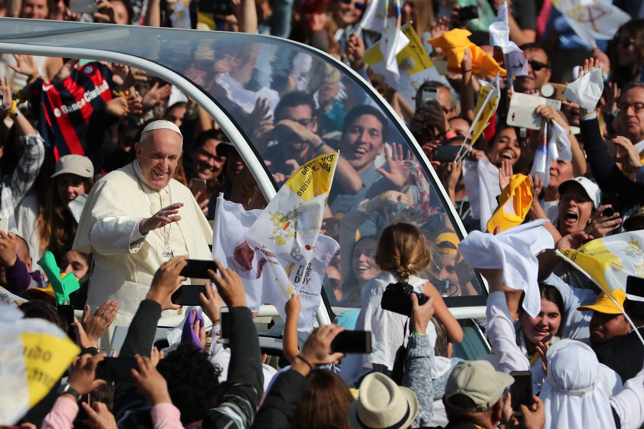 Messe du pape François au stade O''Higgins   | © Keystone