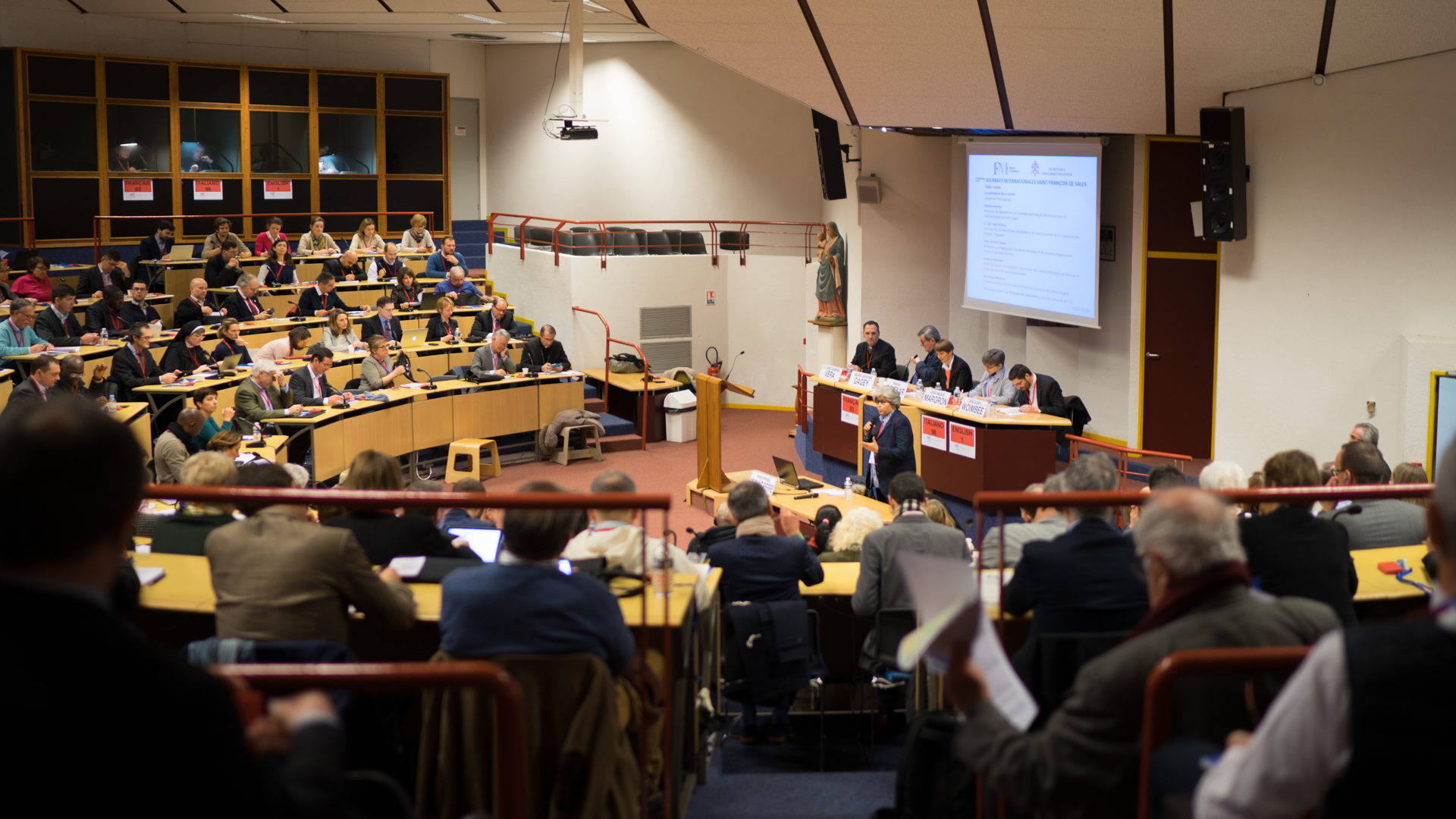 Plus de 300 journalistes catholiques, venus de 26 pays, participent du 24 au 26 janvier 2018, à Lourdes, aux 22e Journées François de Sales | © Pierre Pistoletti