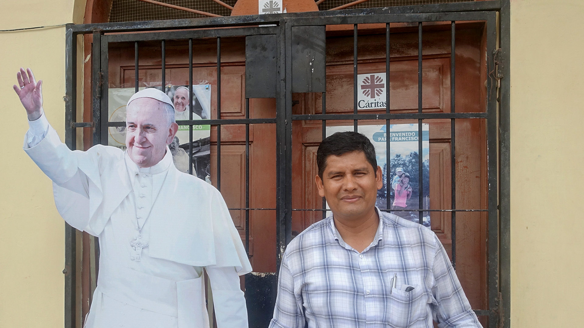 Juan Carlos Navarro Vega, directeur de Caritas à Puerto Maldonado, attend le pape avec impatience | ©Jean-Claude Gerez