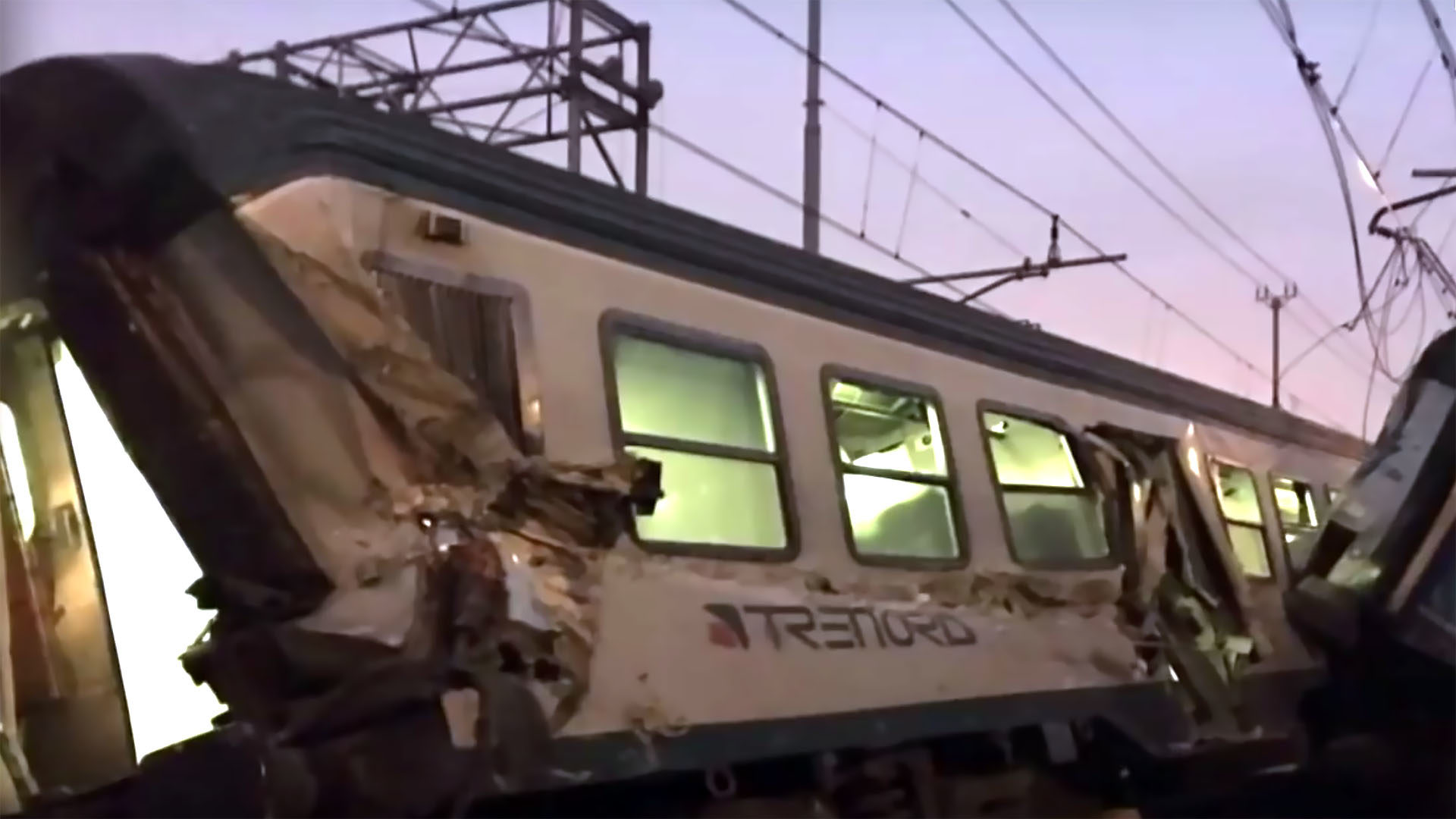 Un train a déraillé à Pioltello, en région milanaise, le 25 janvier 2018 | youtube.com/DR