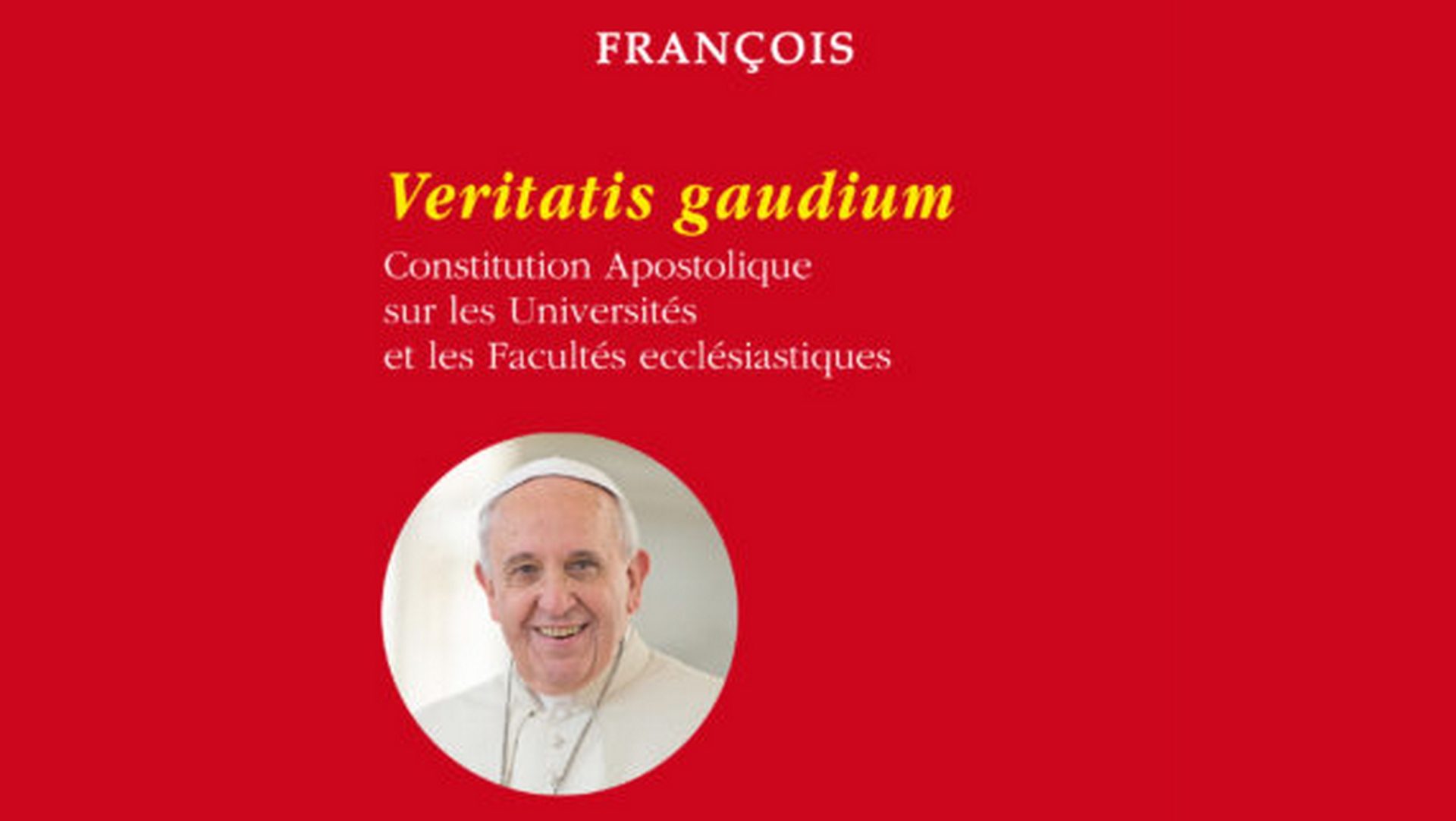 'Veritatis Gaudium' règle les études ecclésastiques