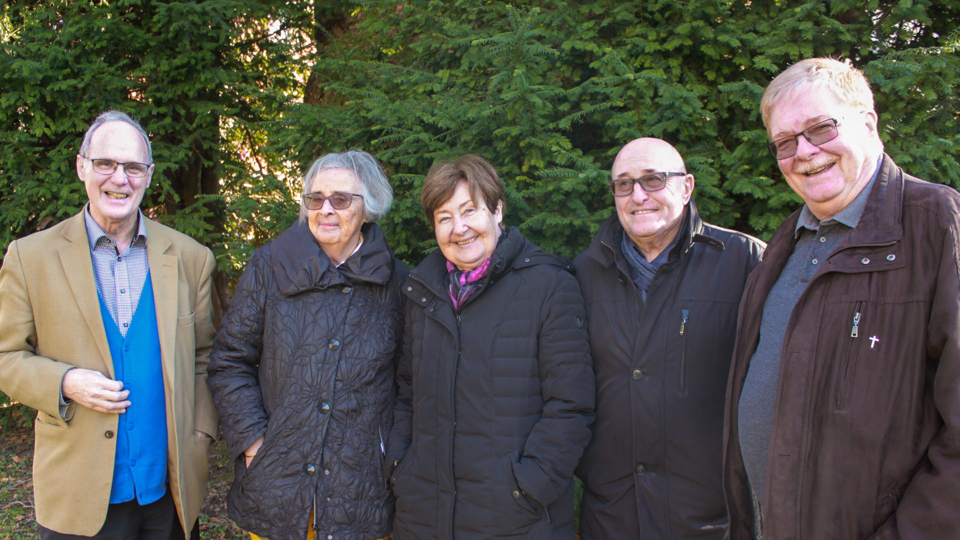 Le comité du CCRT-Solidaire, de g. à dr.: A. Kolly, F. Eisenring, M. Duc, J.F. Journod, J.-J. Martin (manque J-Cl. Boillat) | © Bernard Litzler 