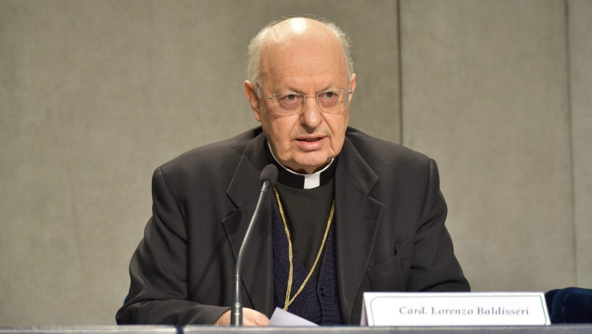 Le cardinal Lorenzo Baldisseri, secrétaire général du Synode des évêques | © Jacques Berset 