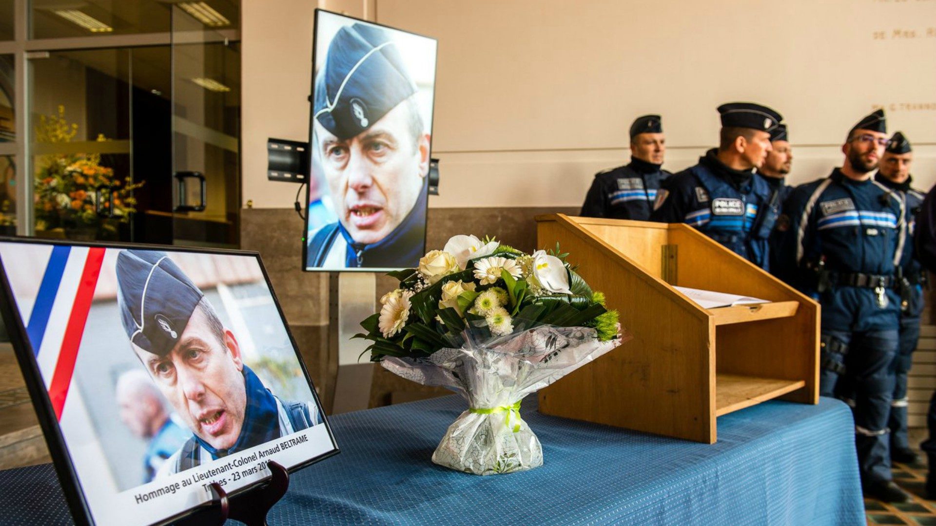 L'héroïsme d'Arnaud Beltrame a été largement honoré en France | © MAXPPP Pascal Bonnière/Keystone
