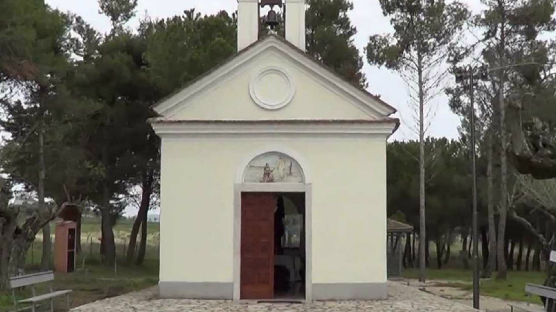 La chapelle de Pietrelcina où Padre Pio reçut les stigmates en 1910 (Photo:YouTube.com)