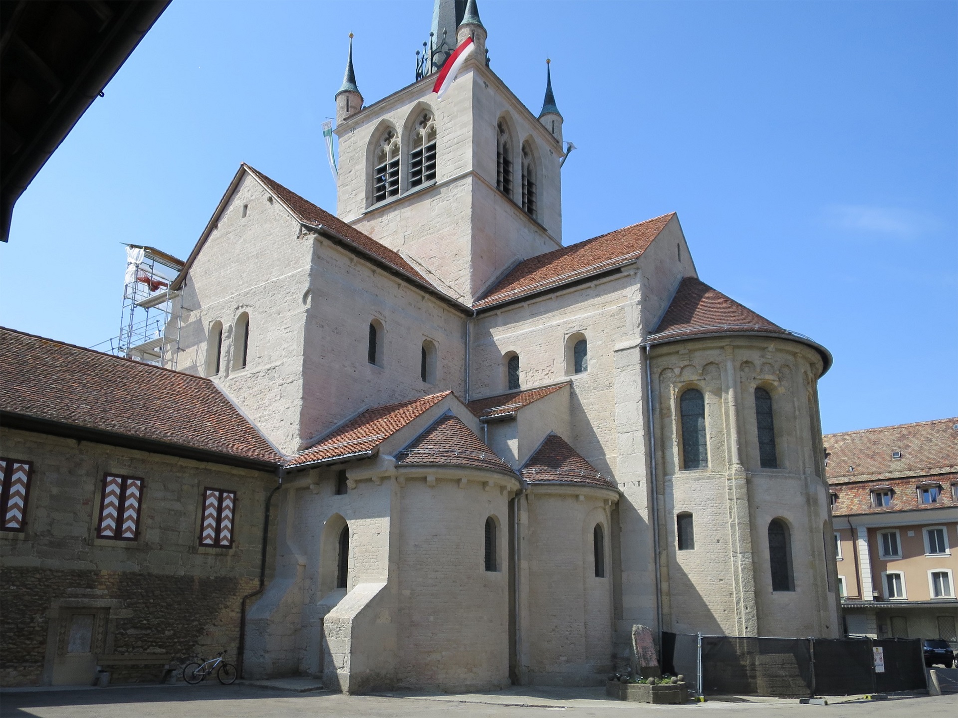 La restauration extérieure de l'abbatiale de Payerne est achevée. Elle rouvrira en 2020. |  © Ville de Payerne