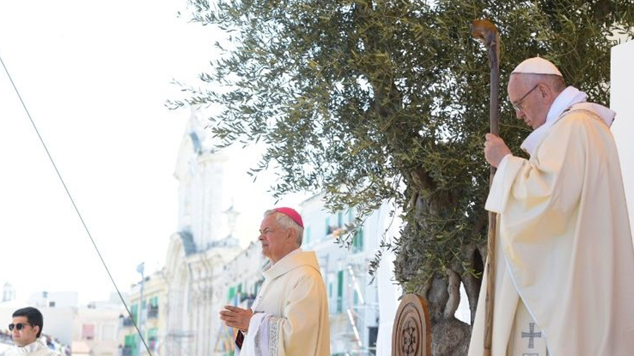 Le Pape a prononcé son homélie à Molfetta, le 20 avril 2018.Le Pape a prononcé son homélie à Molfetta, le 20 avril 2018 | © Vatican Media