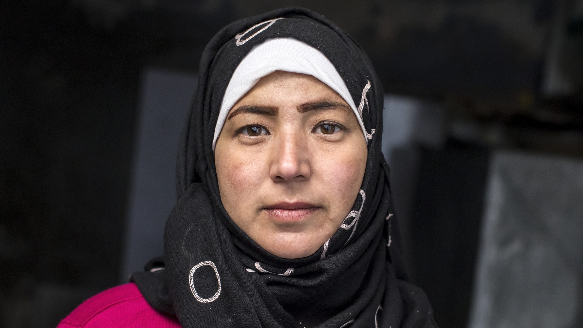 Amal lutte pour la survie de sa famille dans Alep en ruines. Son mari a été tué à la guerre |  © Alexandra Wey/Caritas Suisse
