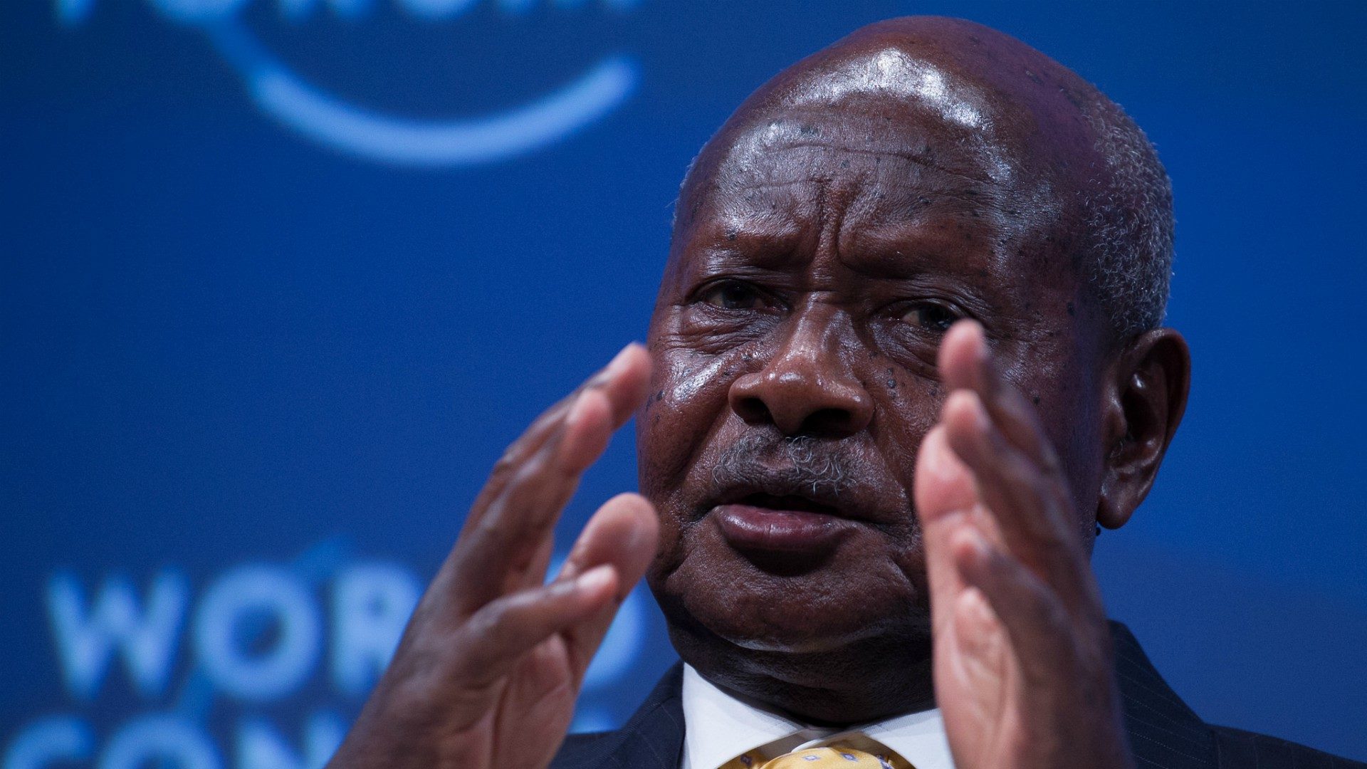 Le président ougandais Yoweri Museveni est accusé d'espionner l'Eglise catholique (Photo:WEF/Flickr/CC BY-NC-SA 2.0)
