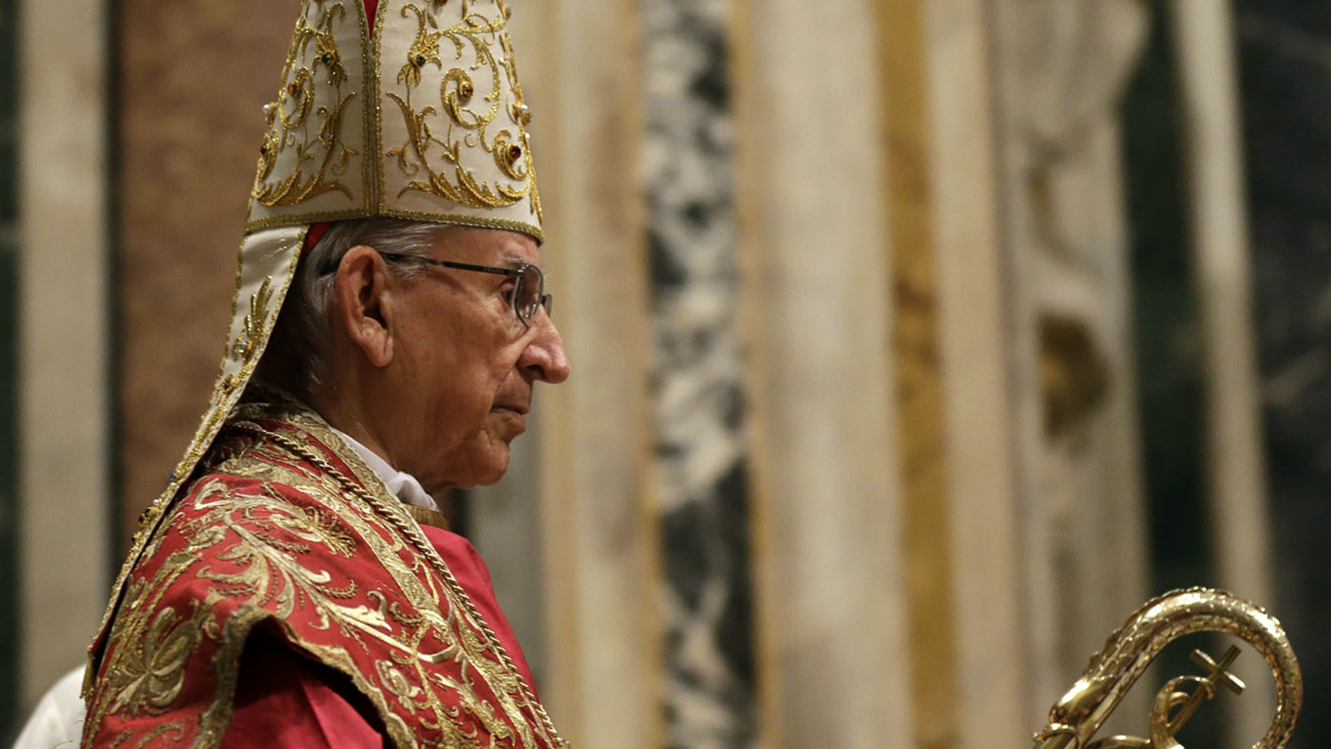 Le cardinal Dario Castrillon Hoyos. ici en 2013, à la basilique Sainte-Marie Majeure. | © Keystone