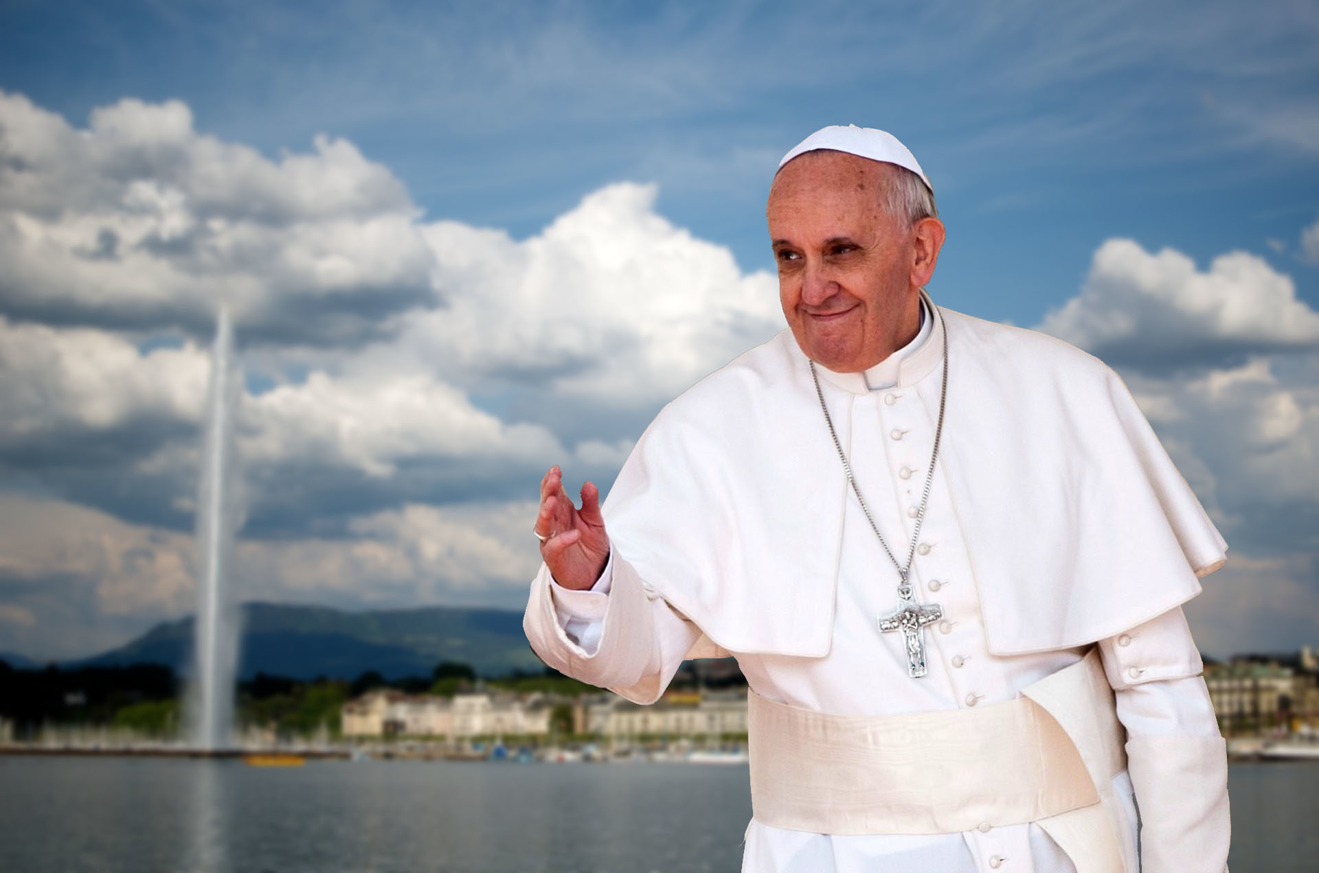 Le pape François se rend pour la première fois à Genève (Photo montage:Flickr/Mazur/catholicnews.org.uk/CC BY-NC-SA 2.0//Cesare Tagliaferri/Flickr/CC BY-NC-ND 2.0)