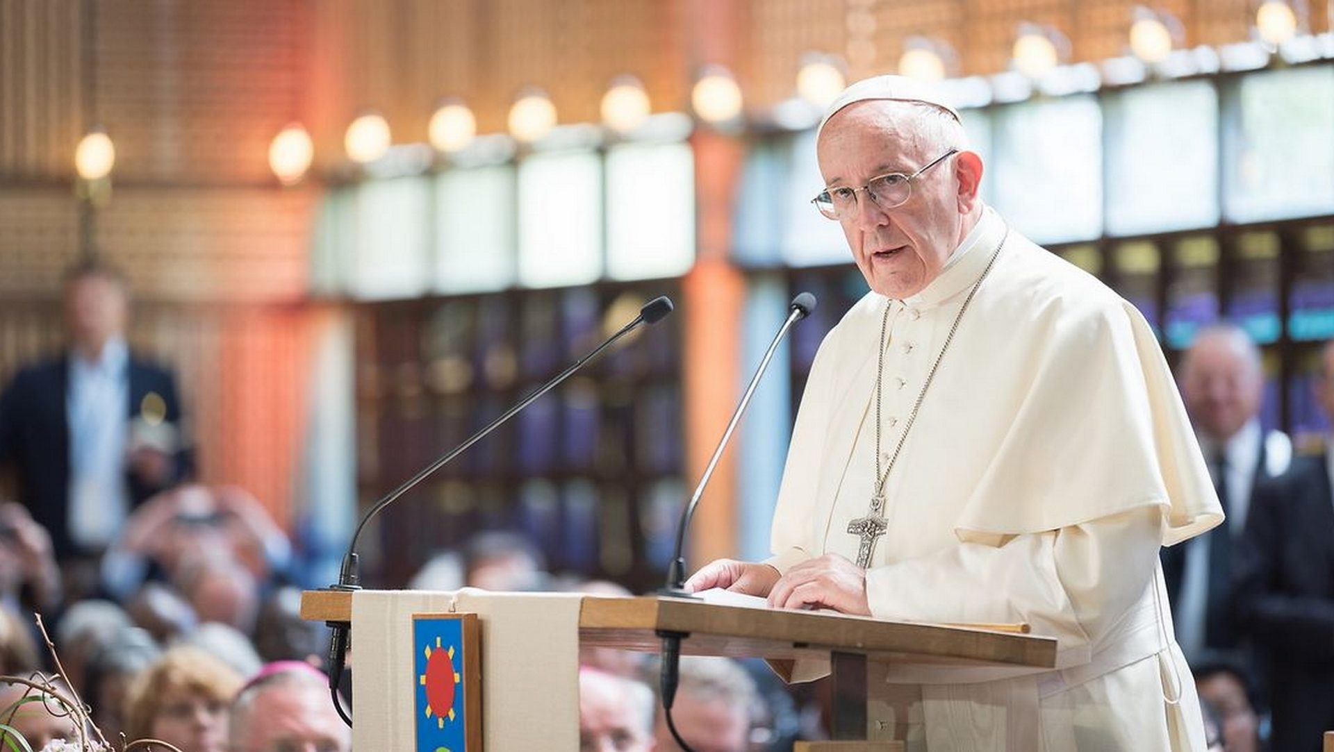 Le pape François s'exprime devant les membres du COE à Genève | © WCC Albin Hillert 