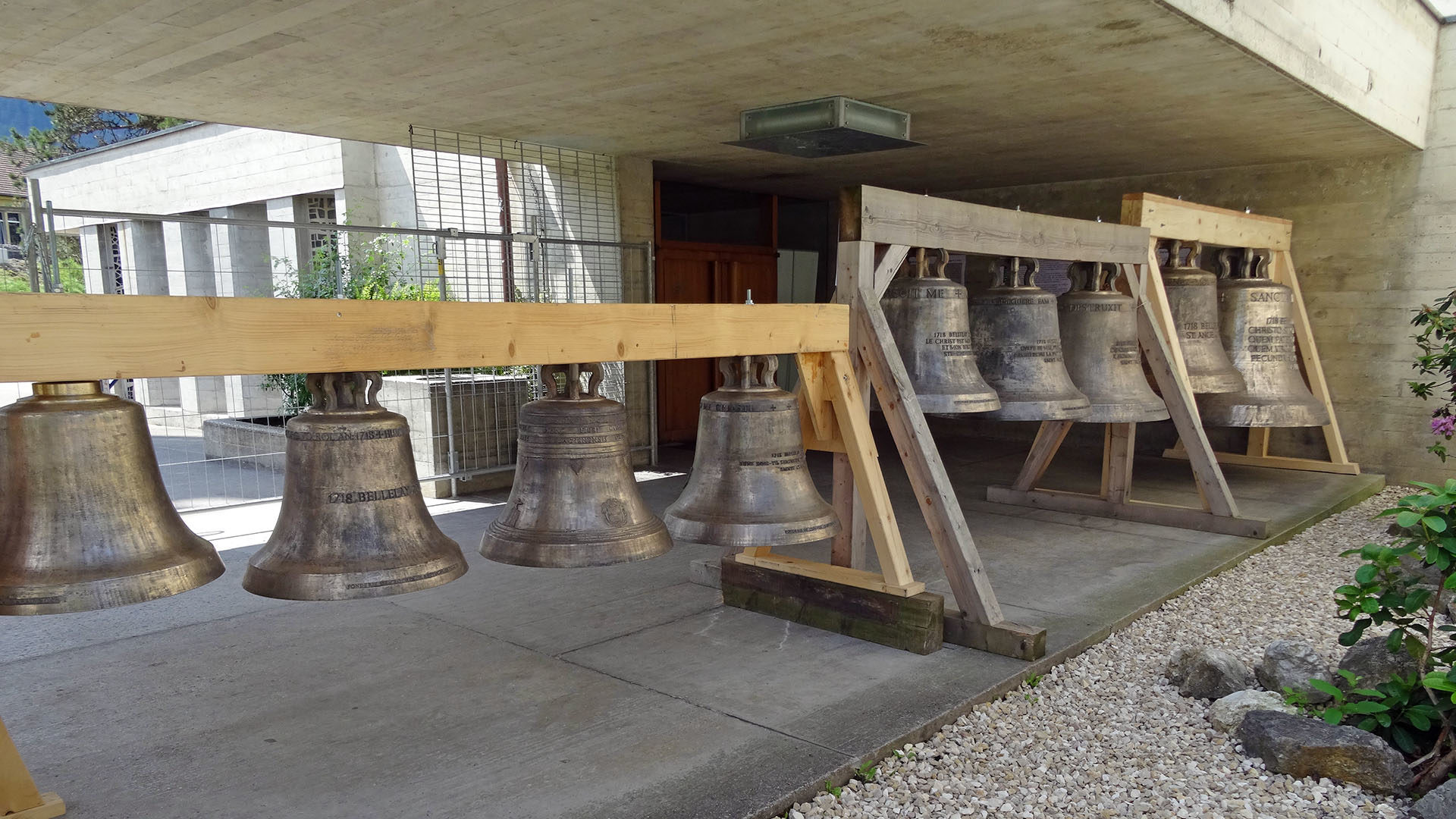 Une partie des cloches déposées à Moutier | © Marco Roth