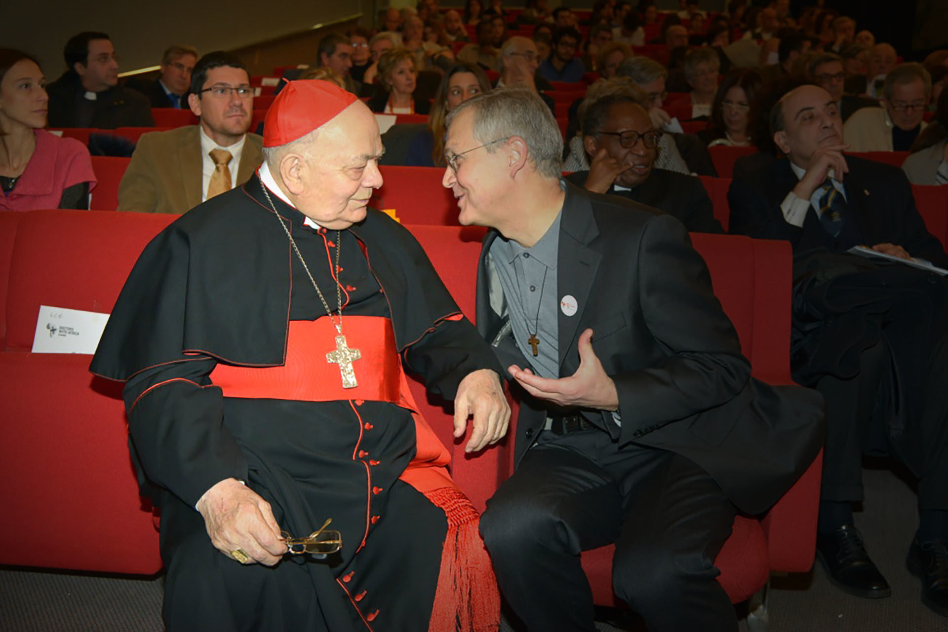 Mgr Elio Sgreccia lors d'un meeting bioéthique à Rome en 2012 | Flickr / Medici con l'Africa Cuamm / CC BY-SA 2.0