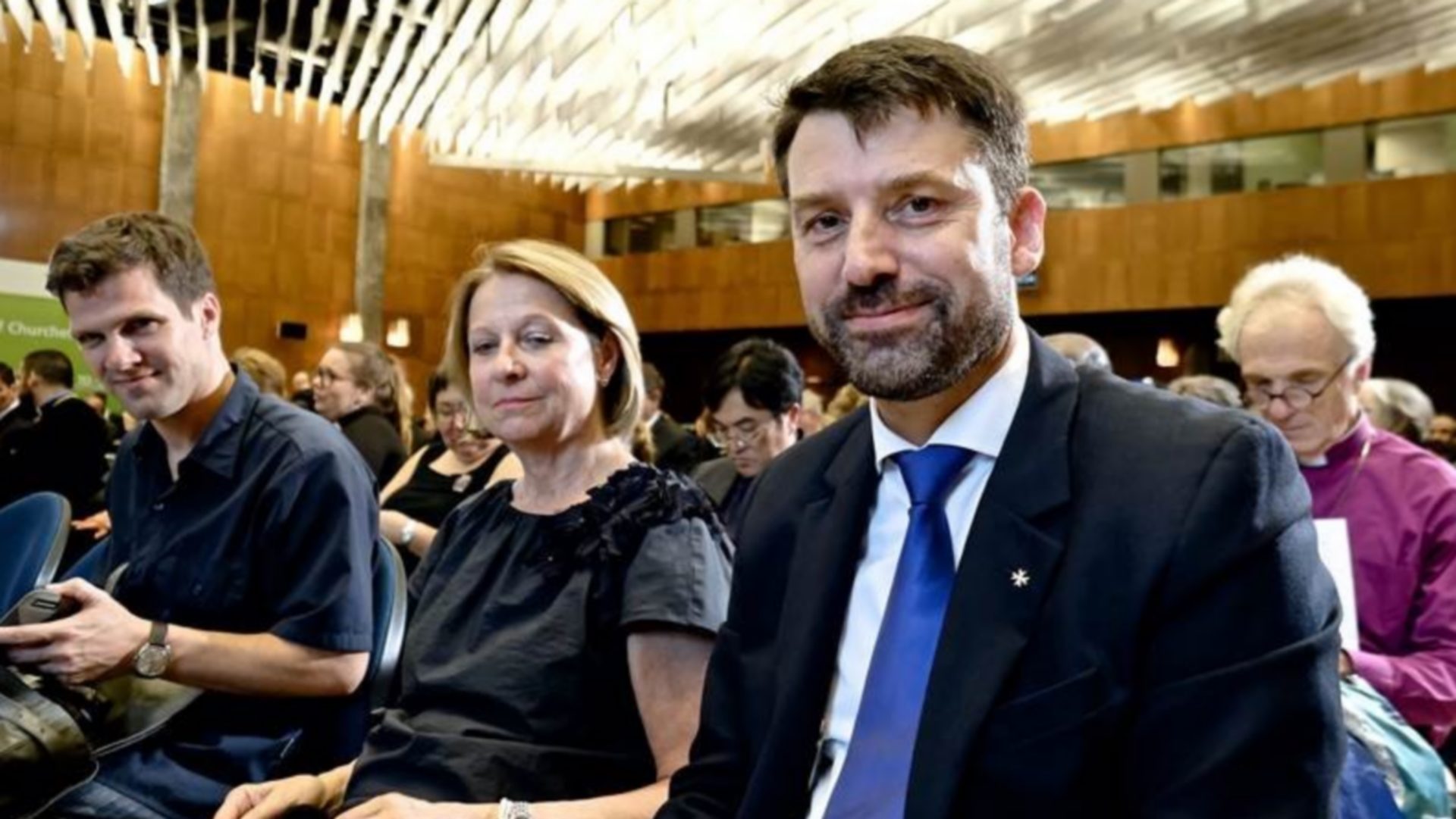 Le pasteur Gottfried Locher, président du Conseil de la FEPS lors de la visite du pape François au COE |  © Oliver Sittel 