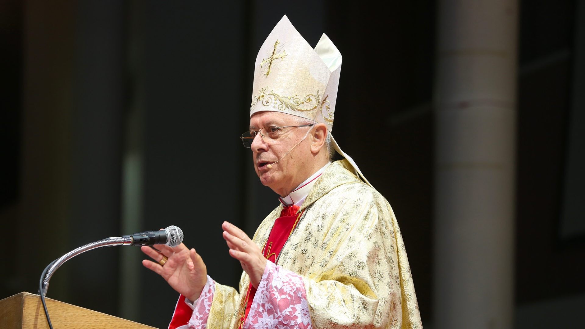 Mgr Paul Hinder à Abu Dhabi, lors de la célébration du 100e anniversaire de la présence franciscaine (20 mars 2017) | © Apostolic Vicariate of Southern Arabia