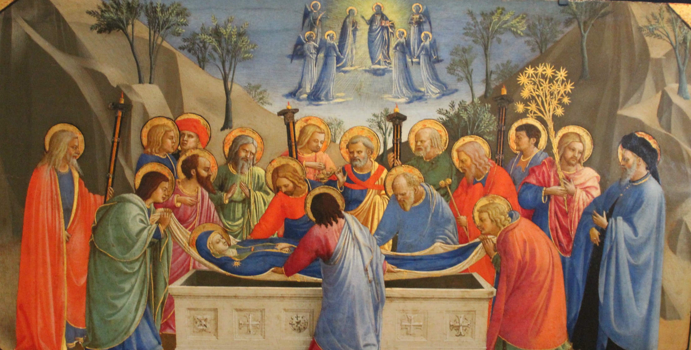 La Dormition de la Vierge, par Fra Angelico | Miguel Hermoso Cuesta wikipedia 
