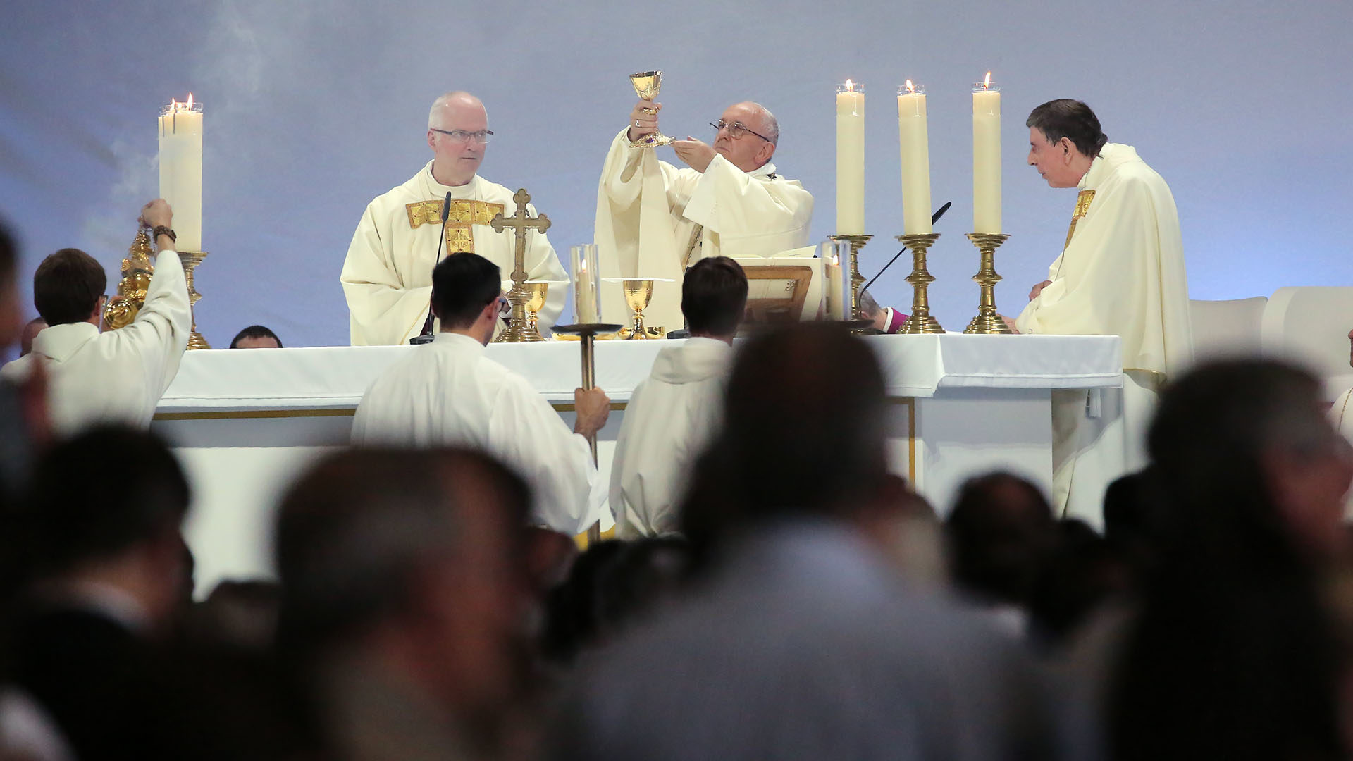 La messe du pape a rassemblé 37'000 personnes à Palexpo le 21 juin 2018 | © Bernard Hallet