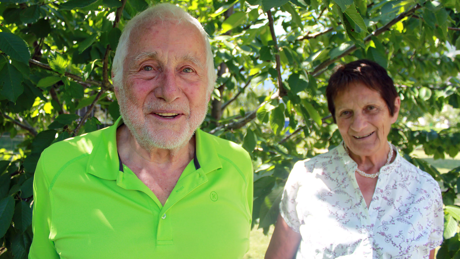 Willy Fellay et Palmira Orsières: deux pionniers de la Via Francigena | © Bernard Litzler