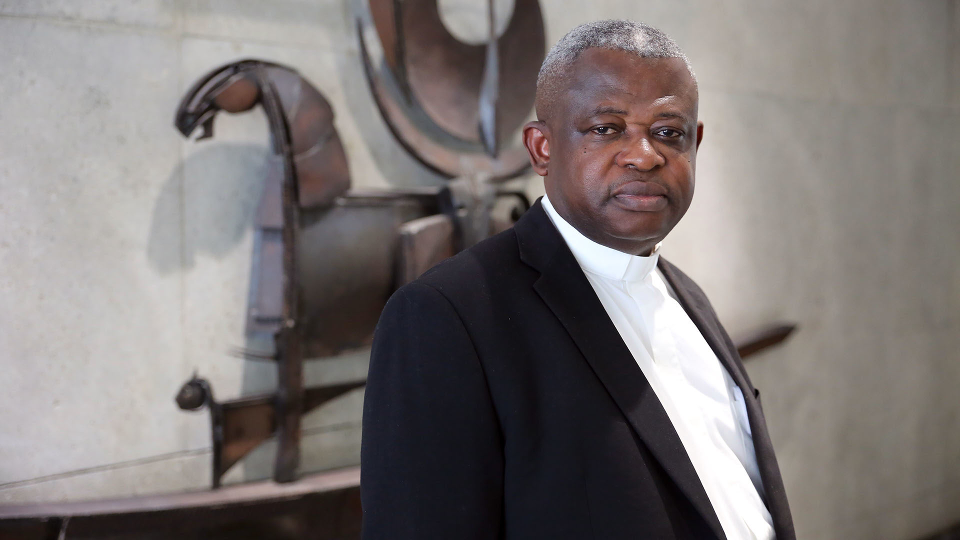 L'abbé Donatien Nshole ne cache pas son inquiétude à trois mois des élections en RDC. | © B. Hallet
