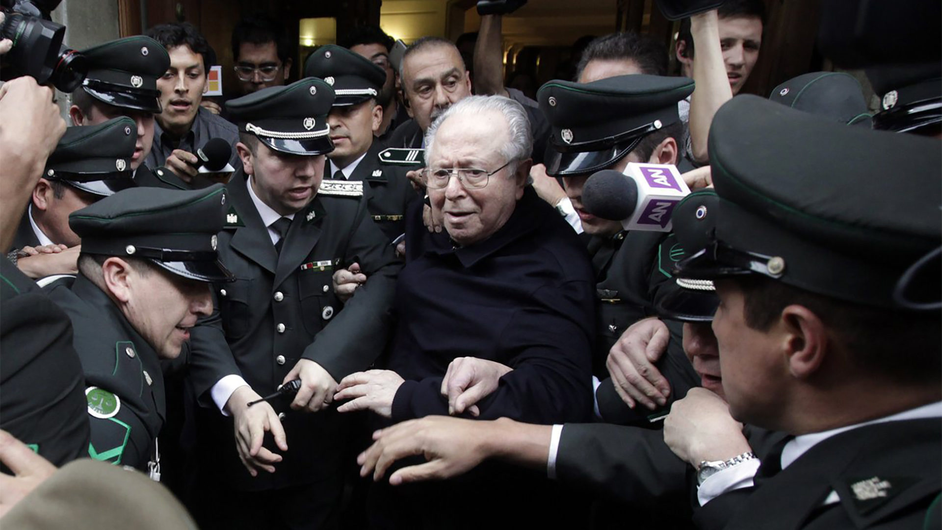 Le Père Fernando Karadima au Palais de justice de Santiago, Chili, le 11 novembre 2015 | © Keystone/EPA/SEBASTIAN SILVA