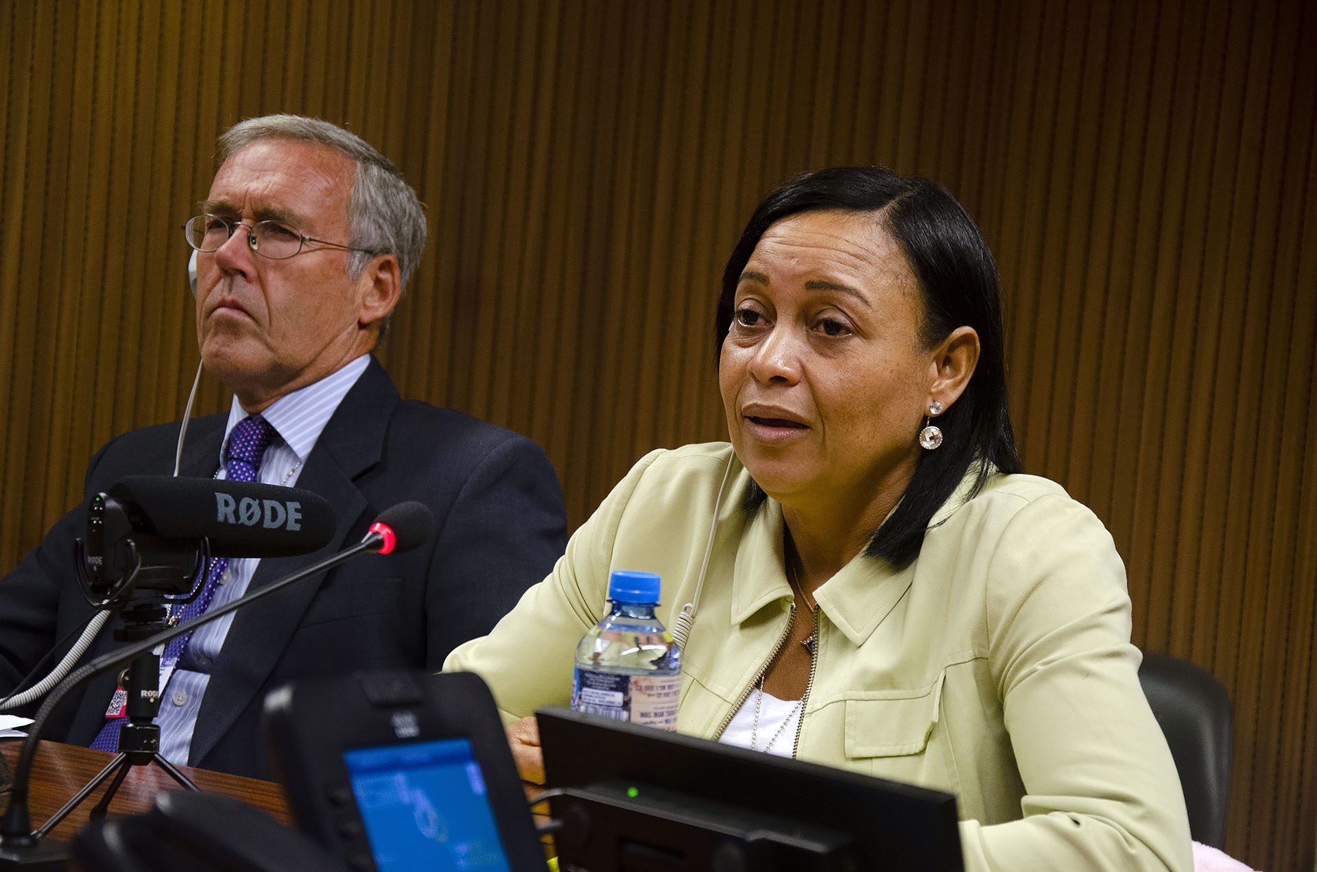 Maria Magdalena Alvarez Galvez, de République dominicaine, a témoigné à l'ONU de la violation des droits de l'homme dans son pays. | © Myriam Lariche 