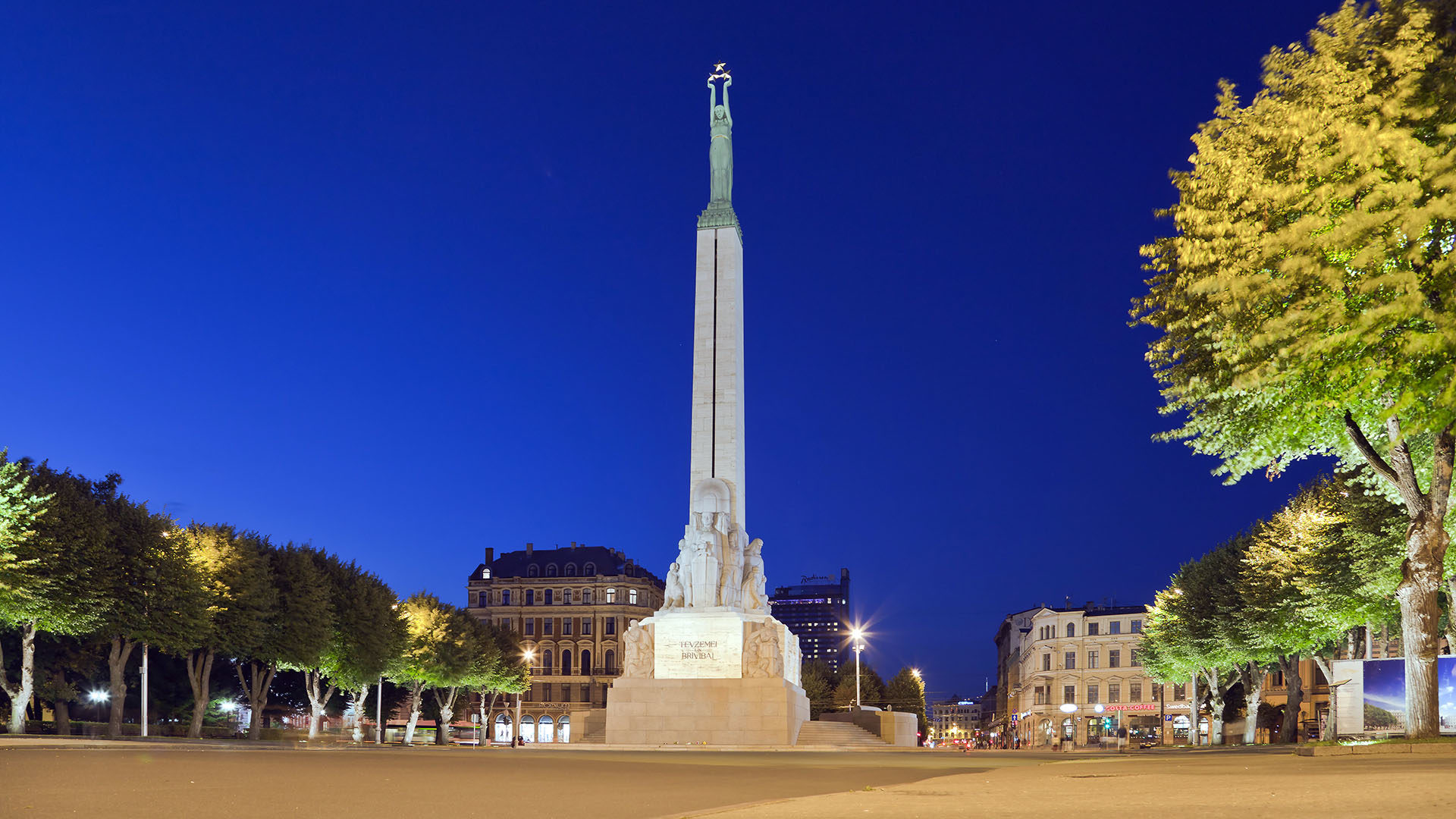 Le pape déposera des fleurs au pied du monument de la liberté à Riga, le 24 septembre 2018. | © Wikimedia/D. Delso/CC BY-SA 3.0