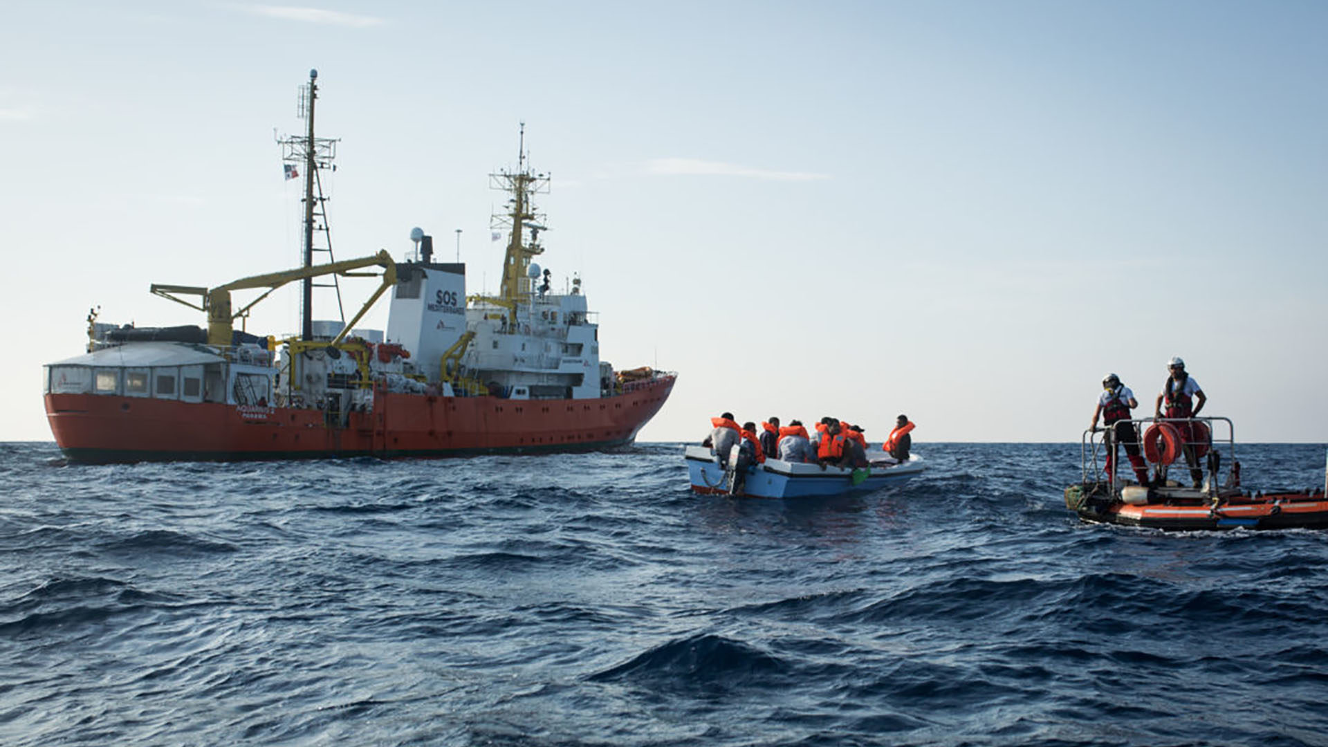 SOS Méditerranée Suisse a affrété l'Aquarius en février 2016. | © Maud Veith/SOS MEDITERRANEE