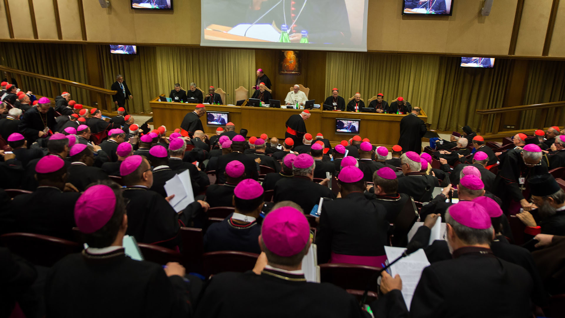 L'assemblée synodale a écouté une présentation du document final. | © Flickr/Mazur/catholicnews.org.uk/CC BY-NC-SA 2.0