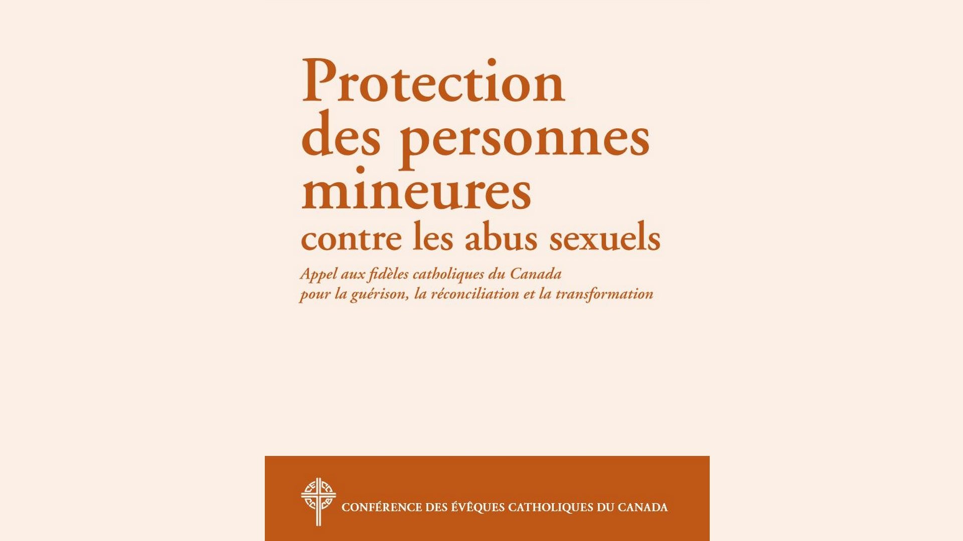 Les abus sexuels ont profondément marqué l'Eglise catholique au Canada