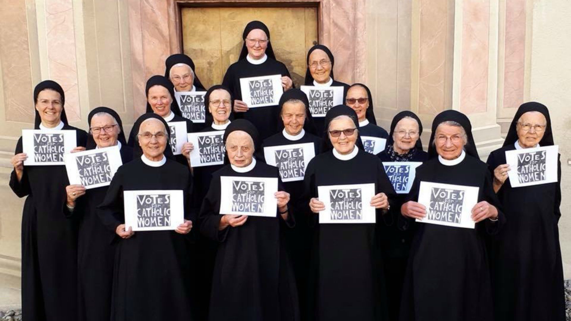 Des religieuses de l'abbaye de Fahr (AG) se mobilisent pour le vote des femmes au synode (Photo:Facebook)