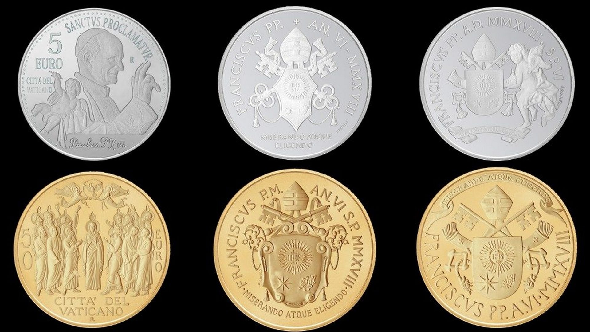 Les nouvelles pièces commémoratives frappées par le Vatican 