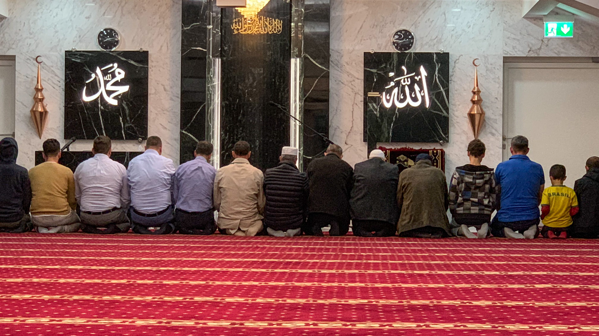 Prière à la mosquée des Albanophones de Genève | © Myriam Bettens