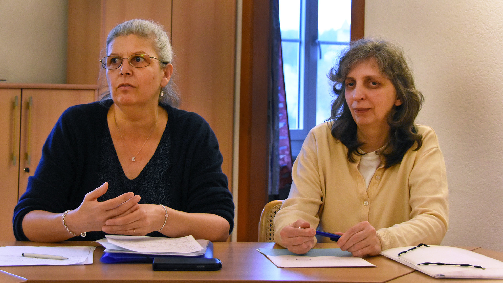 Christine Lany Thalmeyr (g.) et Federica Cogo, aumônières de prison dans le canton de Genève | © Grégory Roth