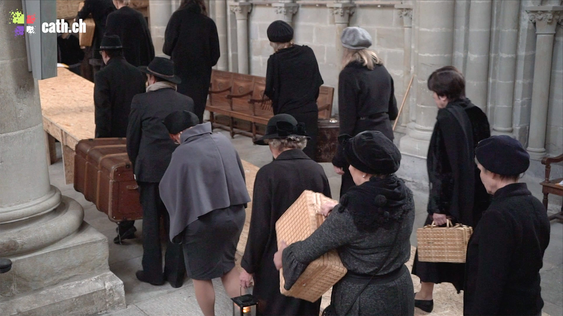 La cathédrale accueille les migrants de l'opéra de  Nabucco en novembre 2018 | © Grégory Roth