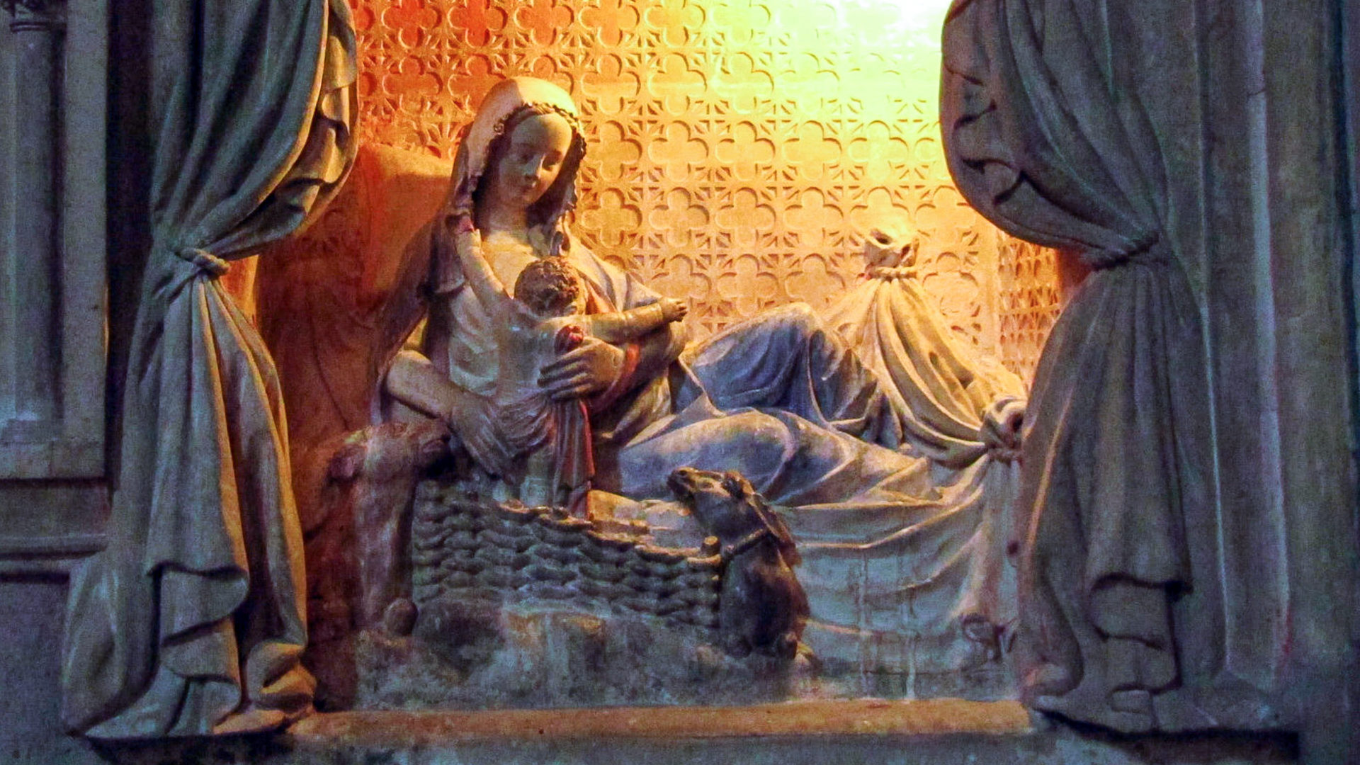 Vierge allaitante du XIVe siècle à l'église Saint-Martin de Metz | DR