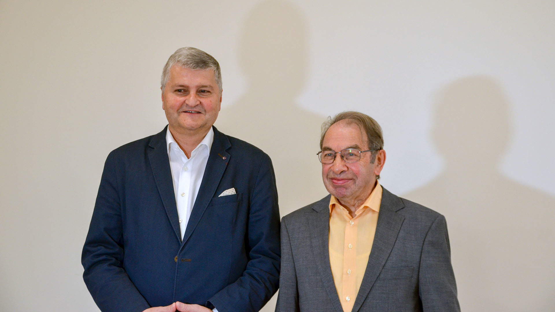 Patrick Mayor, président du Conseil exécutif de la CEC et Walter Buchs, président de l'Assemblée de la CEC et de la CMP. | © Véronique Benz.