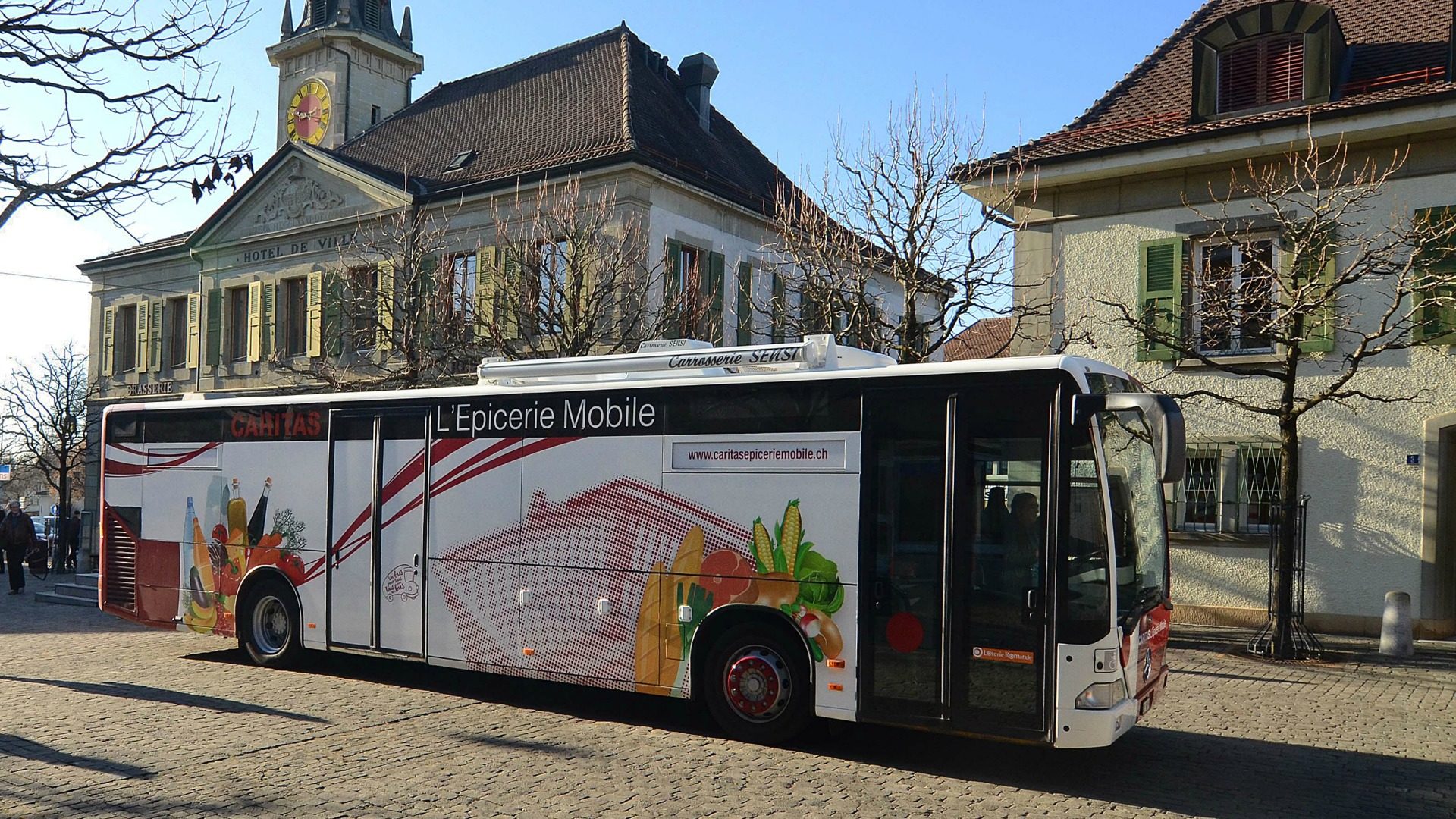 Le bus-épicerie de Caritas Vaud a parcouru 700'00 kilomètres depuis le 13 janvier 2015. | © Caritas Vaud.